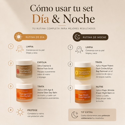 Avelune Ritual 24™ | Set Facial Día & Noche