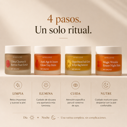 Avelune Ritual 24™ | Set Facial Día & Noche